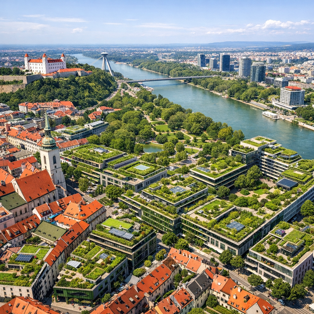 Mitigating Bratislava’s Urban Heat Island Effect: Strategies for a Cooler City